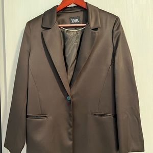Zara Satin Blazer
